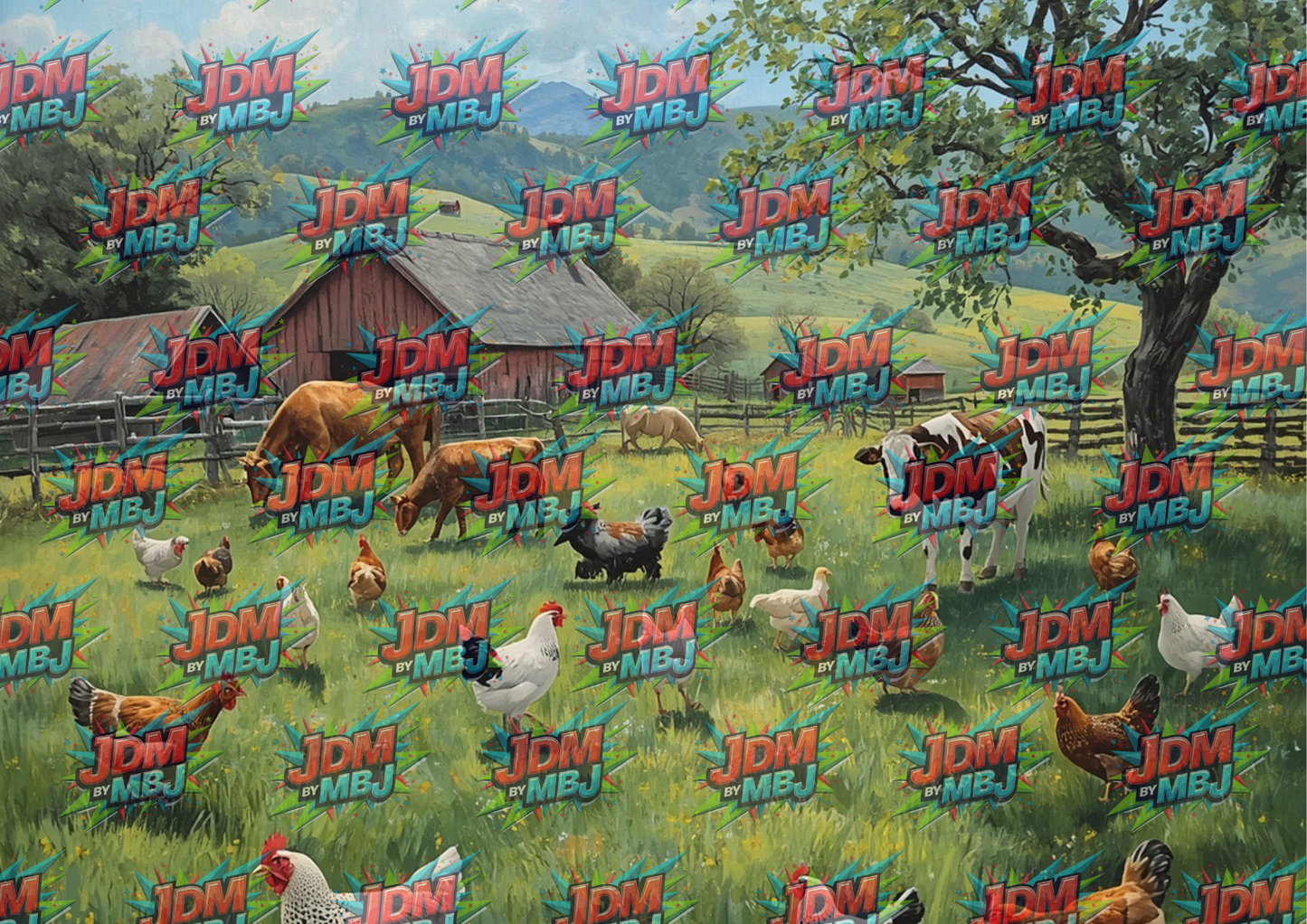Farm Life Cutting Board Sublimation Prints