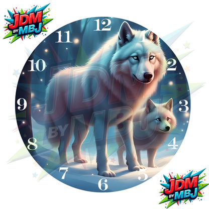 Impresiones de sublimación de relojes de 8 pulgadas (20 cm x 20 cm) - Inspiradas en animales