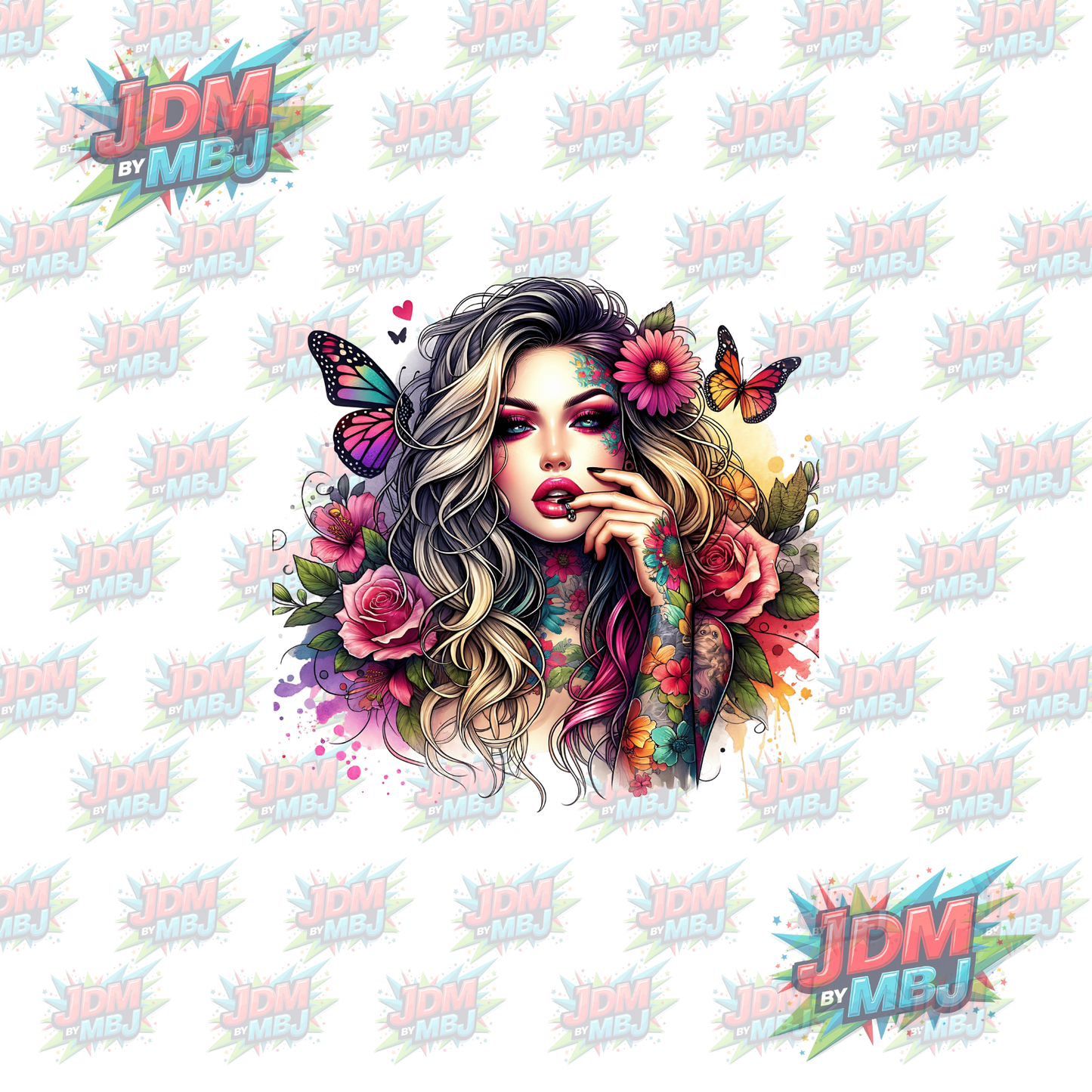 Iron On - Tattoo Girl DTF
