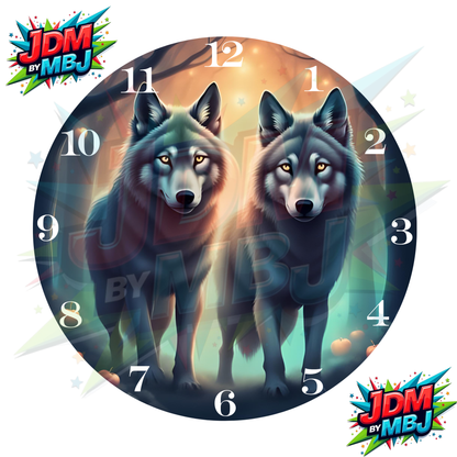 Impresiones de sublimación de relojes de 8 pulgadas (20 cm x 20 cm) - Inspiradas en animales