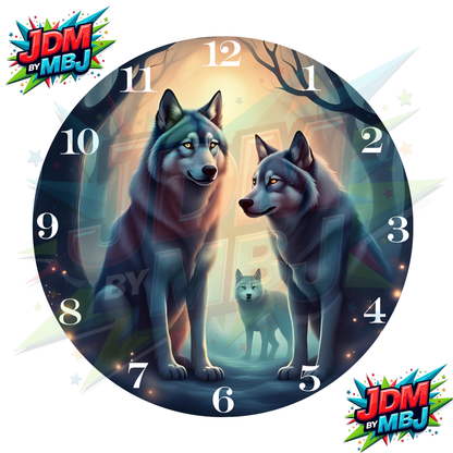 Impresiones de sublimación de relojes de 8 pulgadas (20 cm x 20 cm) - Inspiradas en animales