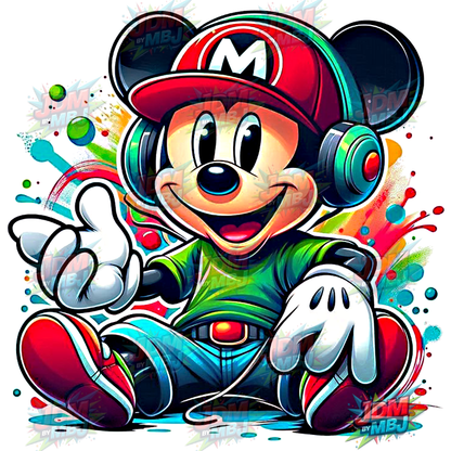 Parche termoadhesivo - Mickey Mouse DTF 25 cm