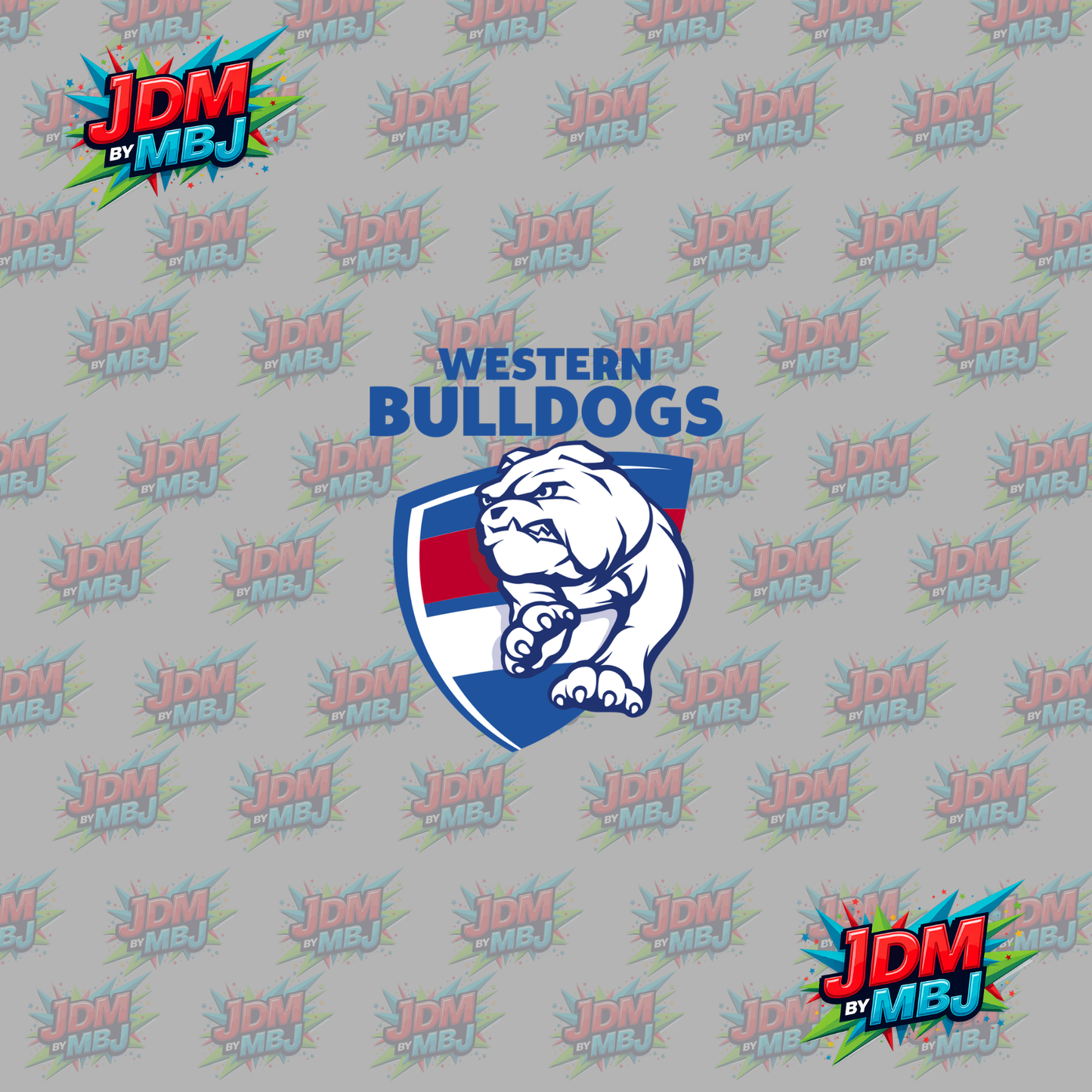Iron On - Western Bulldogs "AFL" DTF 20cm