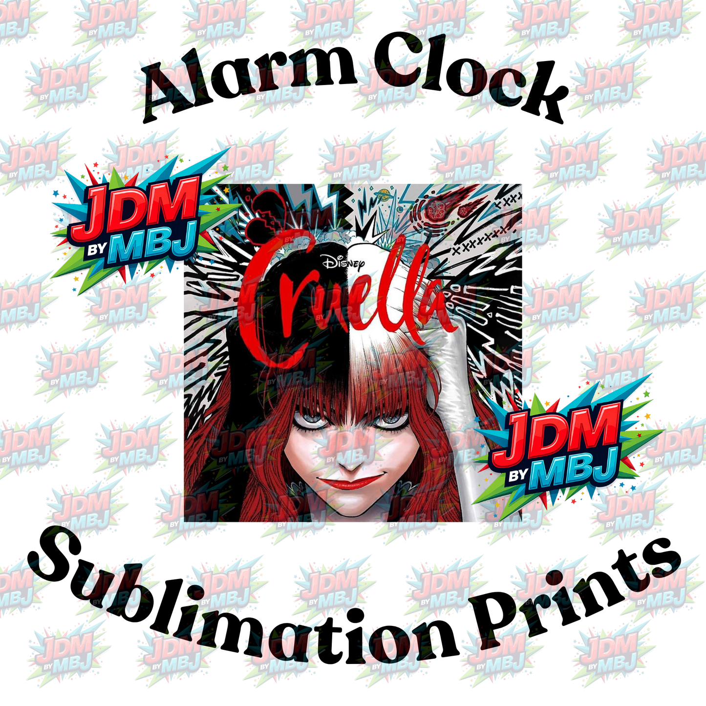 Inspired by 101 Dalmatian Alarm Clock Sublimation Prints