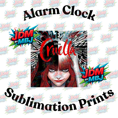 Inspired by 101 Dalmatian Alarm Clock Sublimation Prints