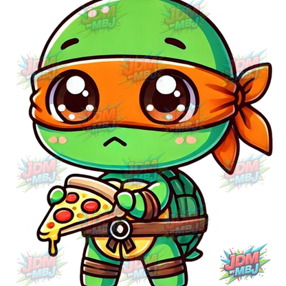 Pegatina termoadhesiva de las Tortugas Ninja Adolescentes Mutantes (25 cm)