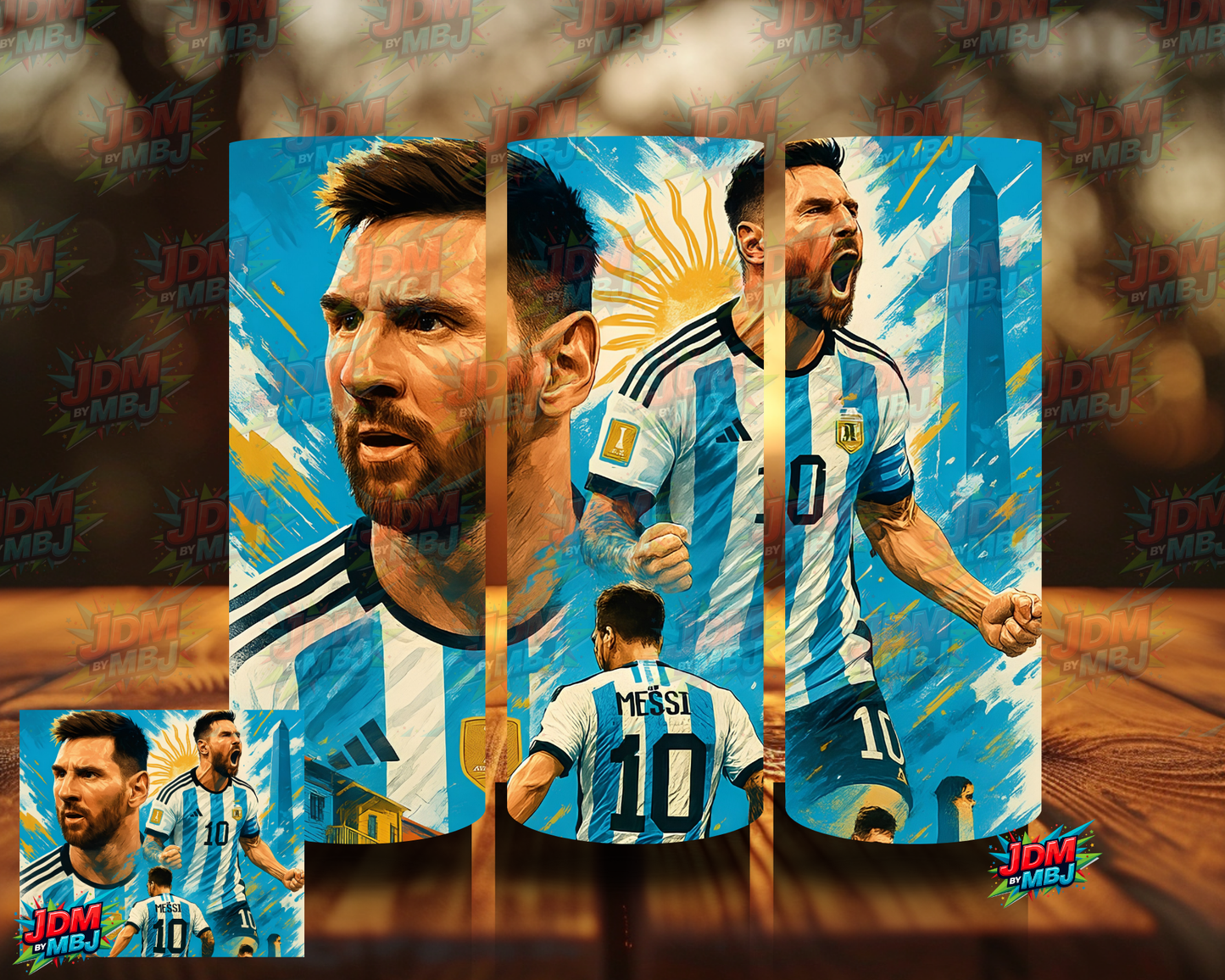 Inspired by Messi Soccer Player Sublimation Prints