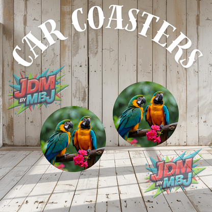 Juego de 2 posavasos para coche fabricados