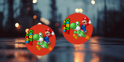 Impresiones de sublimación de posavasos de Super Mario (8 por página)