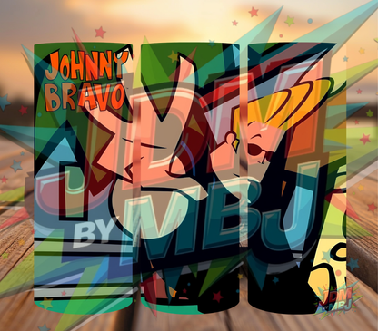 Inspirado en las impresiones de sublimación de Johnny Bravo