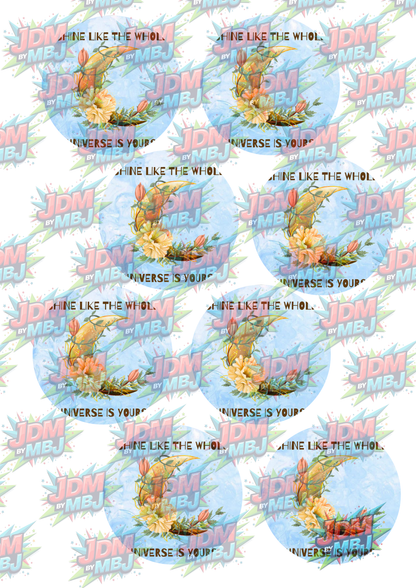 Impresiones de sublimación de posavasos para coche (8 por página)