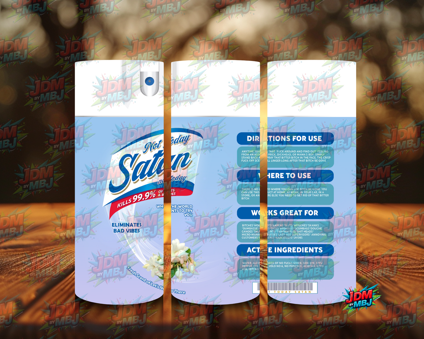 Inspired by Not Today Satan Sublimation Prints