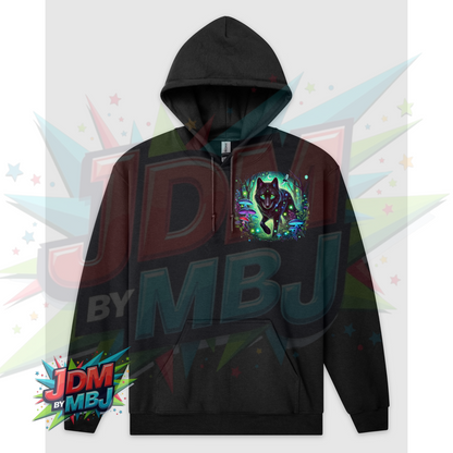 Lobos Místicos DTF Impreso en Sudaderas Gildan