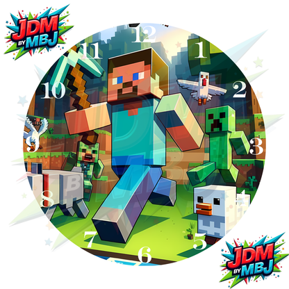 Impresiones de sublimación de relojes de 8 pulgadas (20 cm x 20 cm) - Inspirados en dibujos animados