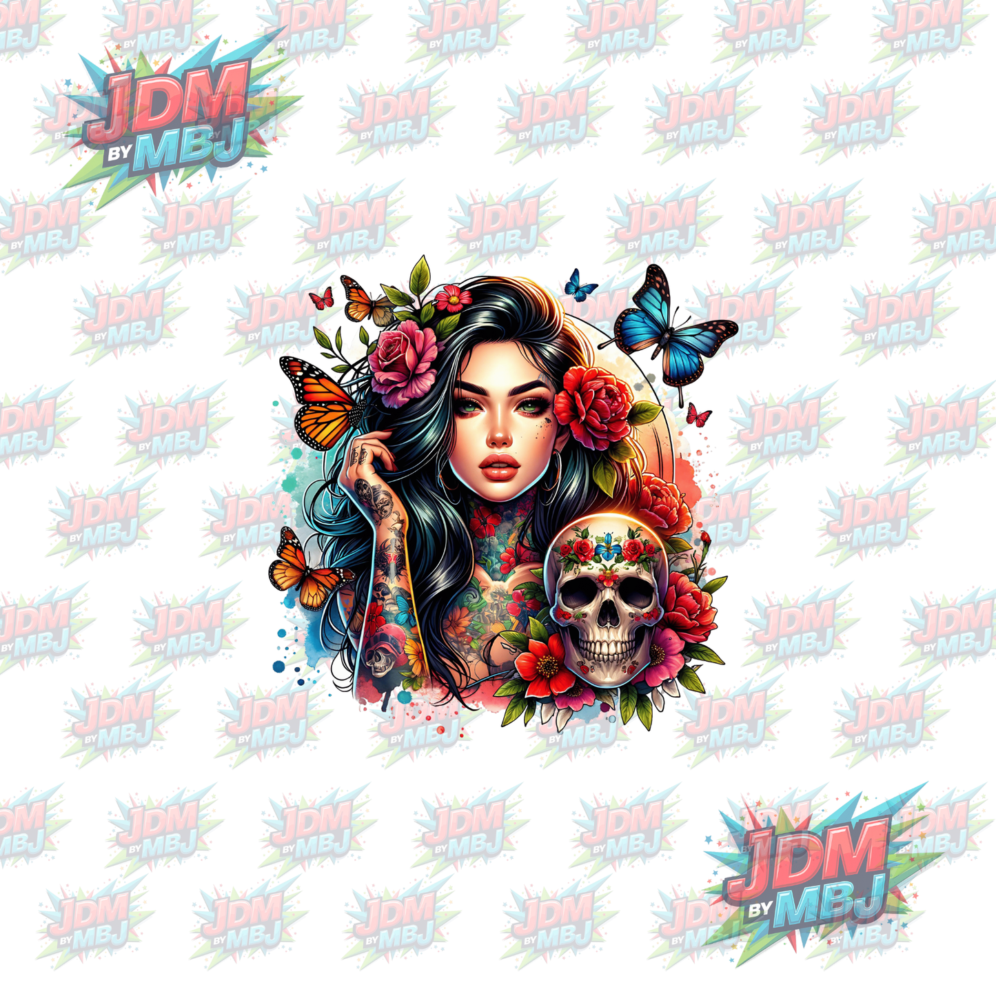 Iron On - Tattoo Girl DTF