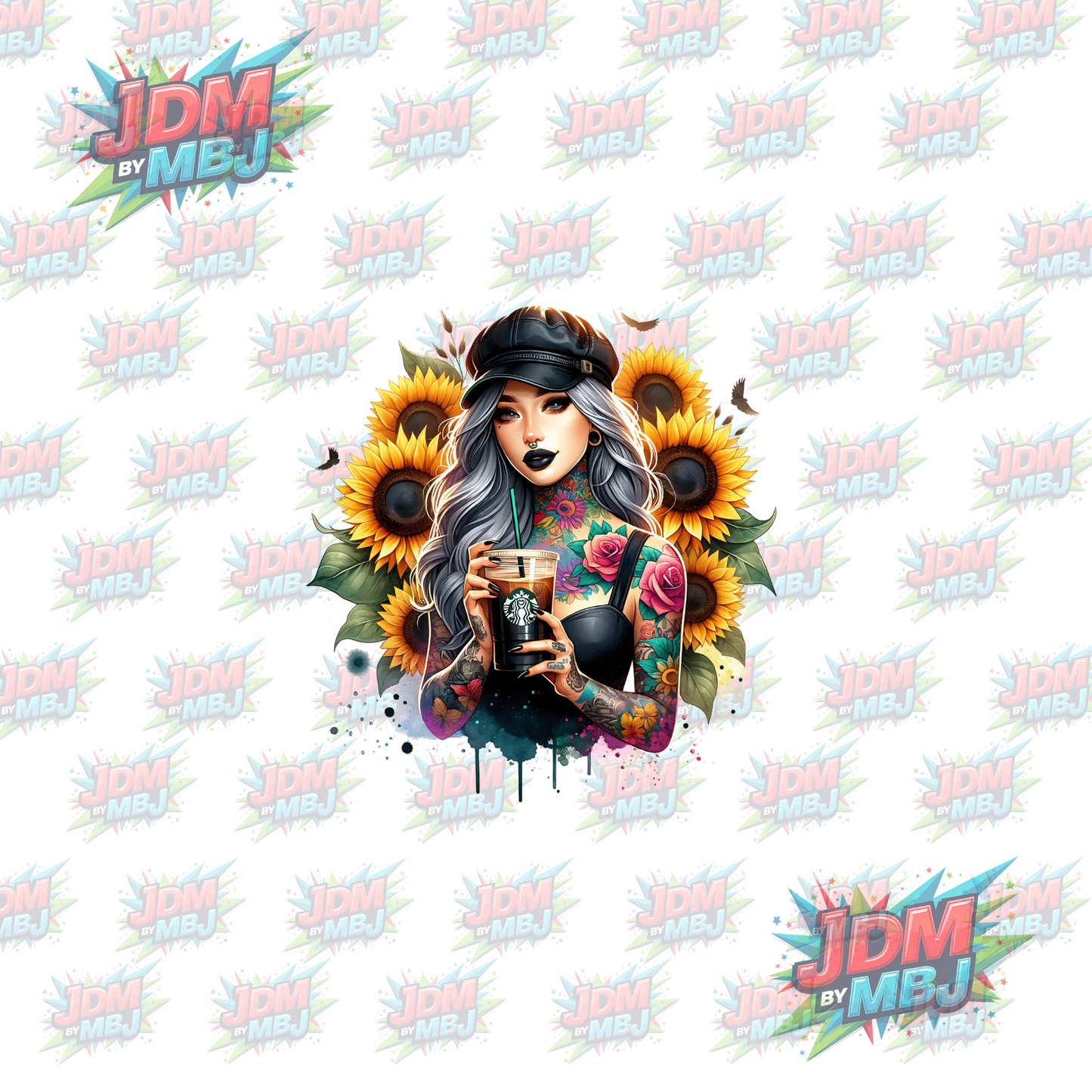 Iron On - Tattoo Girl DTF