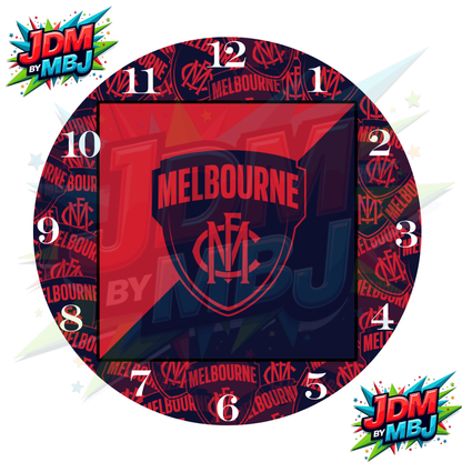 Impresiones de sublimación de relojes de 20 cm x 20 cm, inspirados en los equipos de la AFL