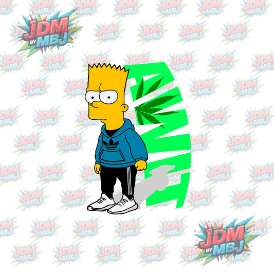 Iron On - The Simpsons "AWIT Green" DTF