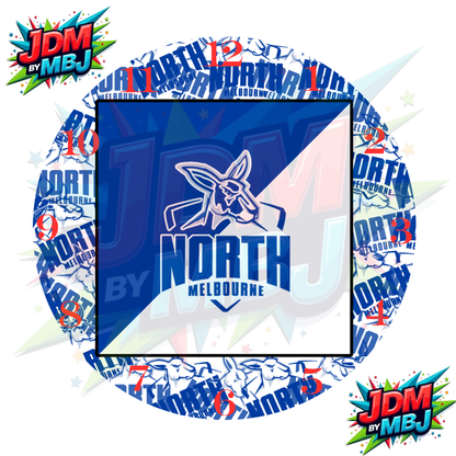 Impresiones de sublimación de relojes de 20 cm x 20 cm, inspirados en los equipos de la AFL