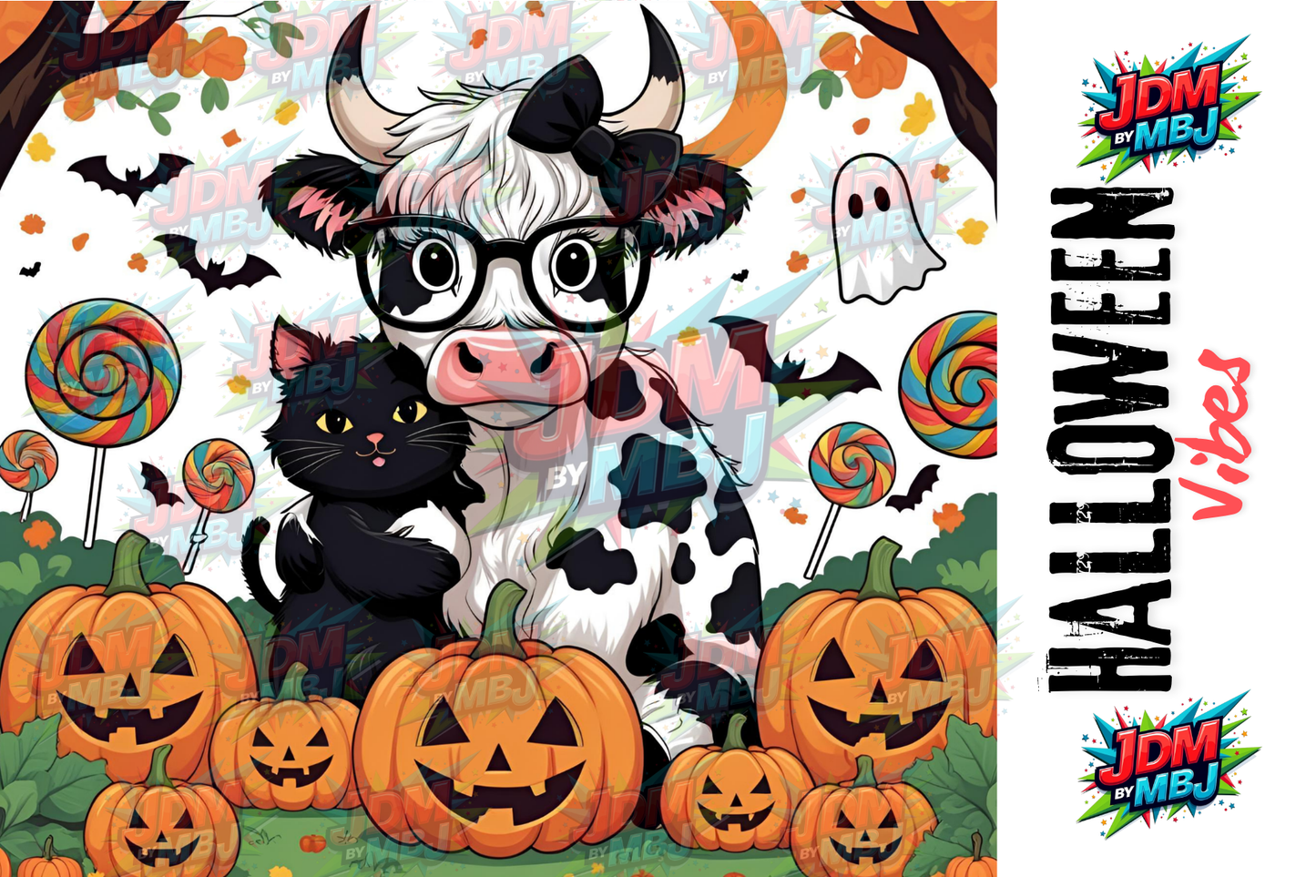 Inspirado en las impresiones de sublimación de Halloween