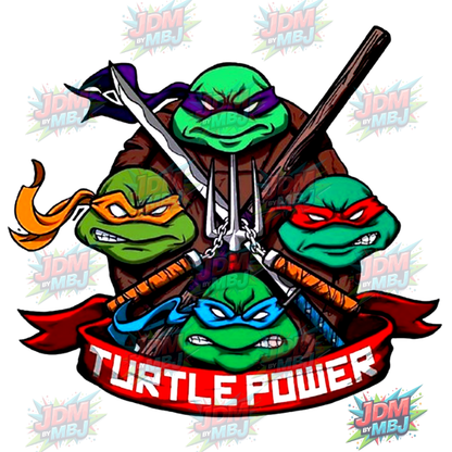 Pegatina termoadhesiva de las Tortugas Ninja Adolescentes Mutantes (25 cm)