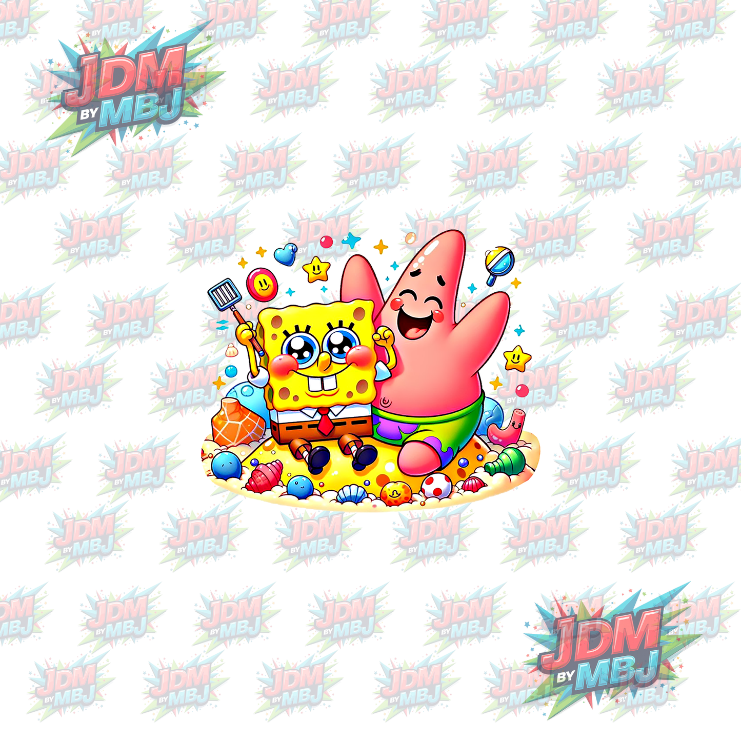 Bob Esponja Pantalones Cuadrados (DTF) - Planchado (25 cm)
