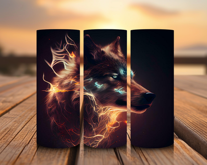 Inspirado en impresiones de sublimación de lobos