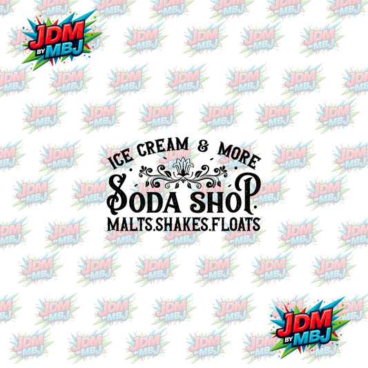 Iron On - Soda Shop - Vintage Farm DTF 20cm