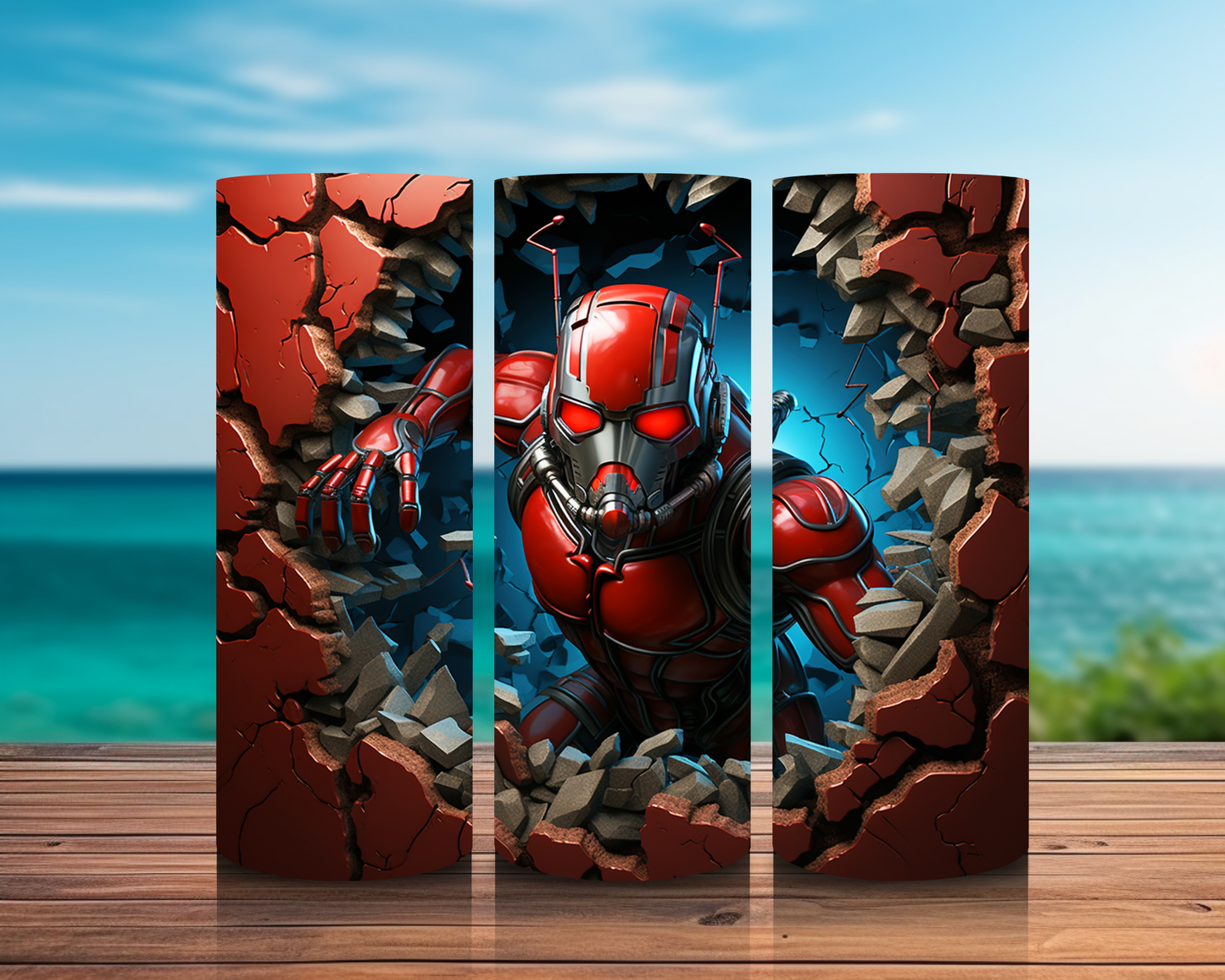 Inspirado en superhéroes 3D en impresiones de sublimación de pared