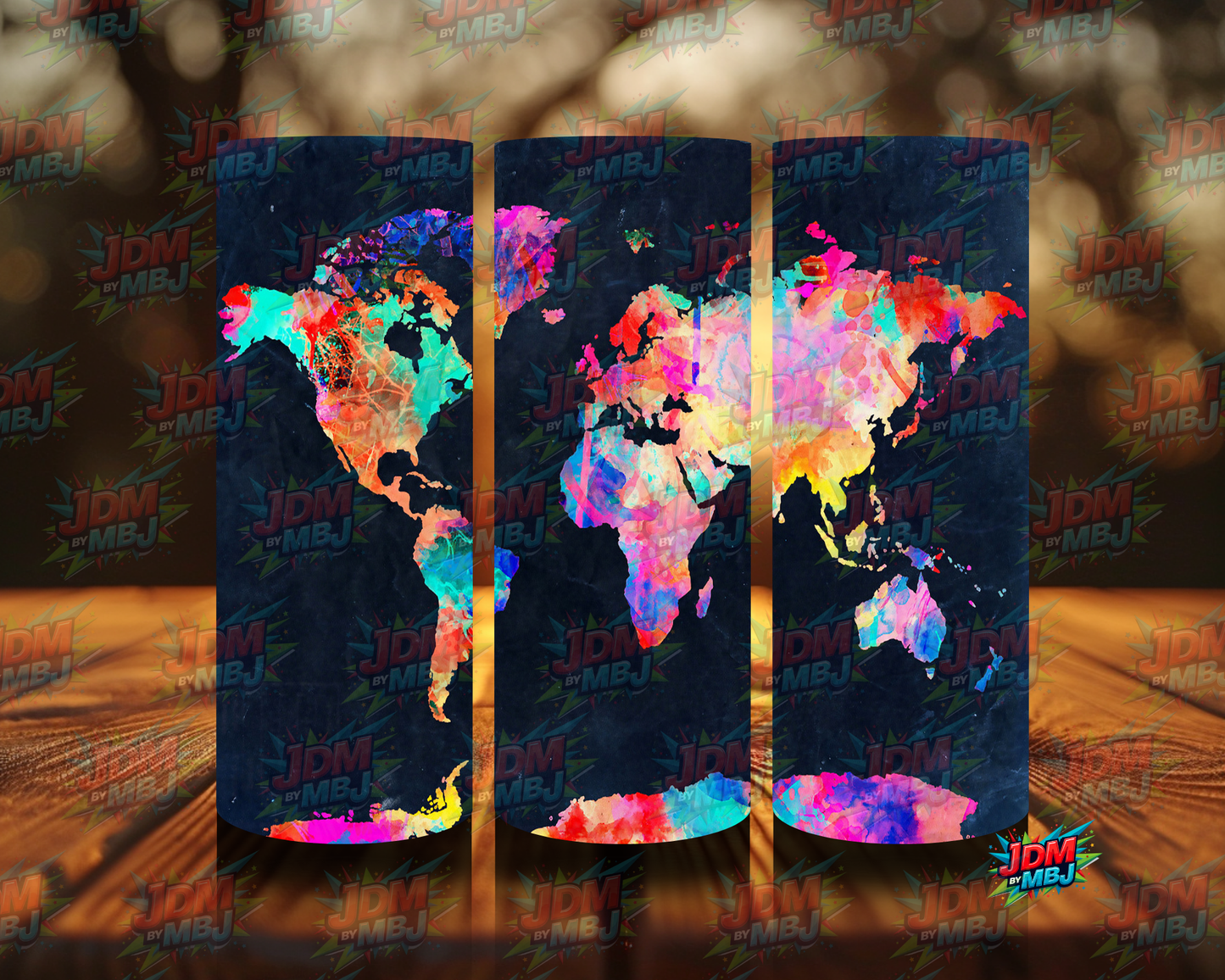Inspired by World Maps Sublimation Prints