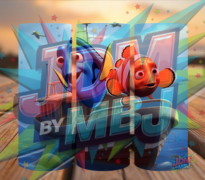 Inspirado en las impresiones de sublimación de Buscando a Nemo