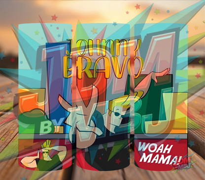 Inspirado en las impresiones de sublimación de Johnny Bravo