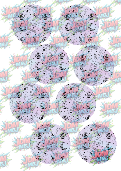 Impresiones de sublimación de posavasos para coche (8 por página)