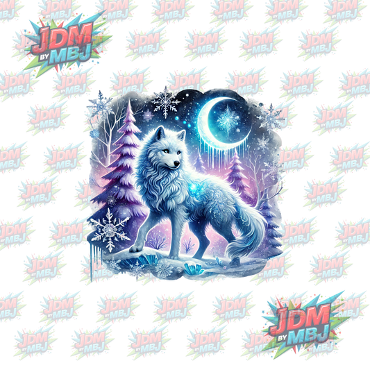 Transferencia térmica - Lobo misterioso DTF 25 cm