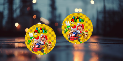 Impresiones de sublimación de posavasos de Super Mario (8 por página)