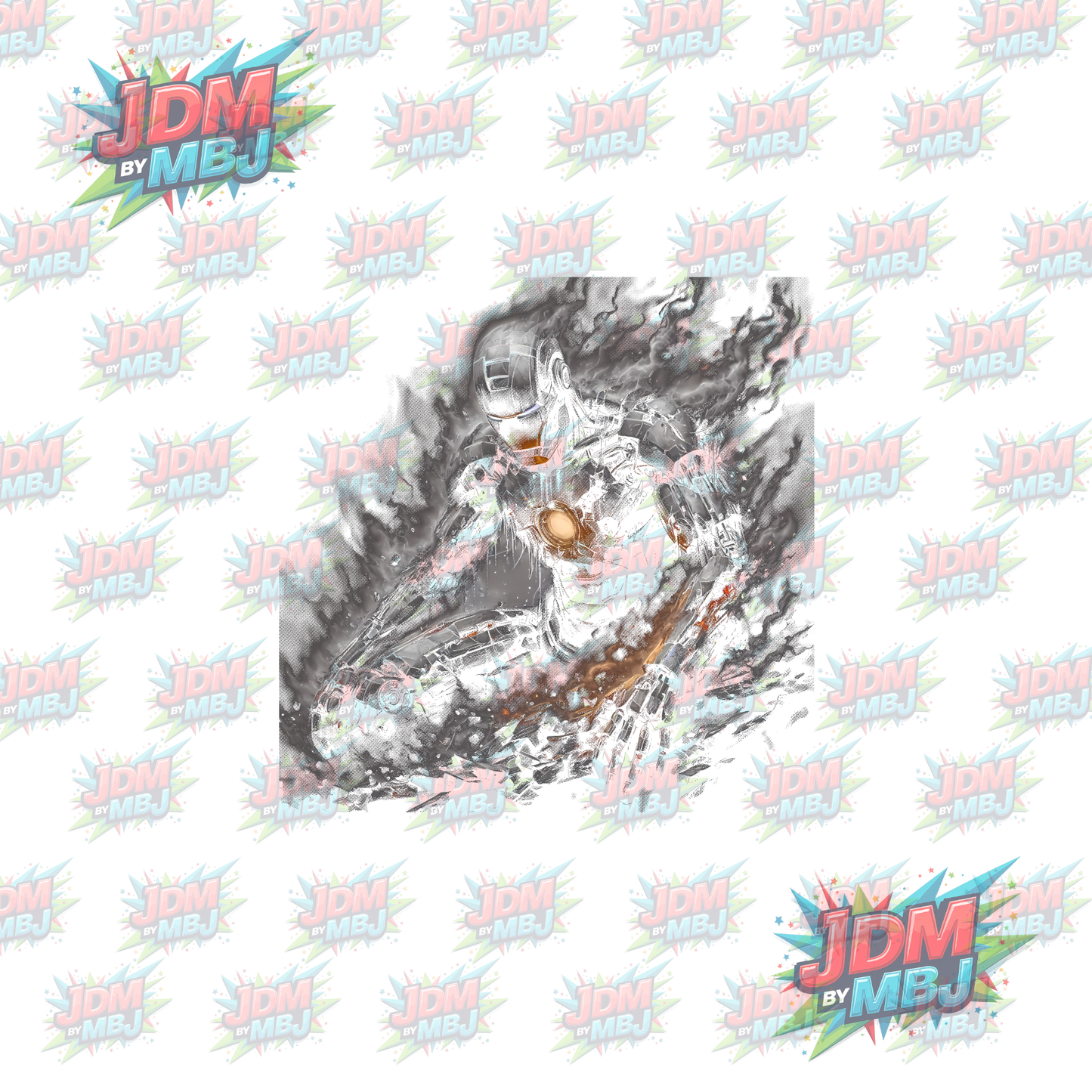 Iron On - Superhero Halftone DTF
