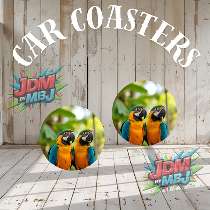 Juego de 2 posavasos para coche fabricados