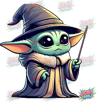 Vinilo termoadhesivo Baby Yoda DTF de 25 cm