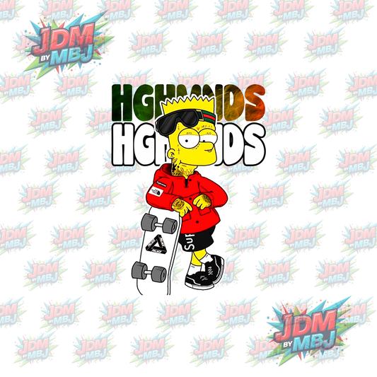 Iron On - The Simpsons "HGHMNDS" DTF
