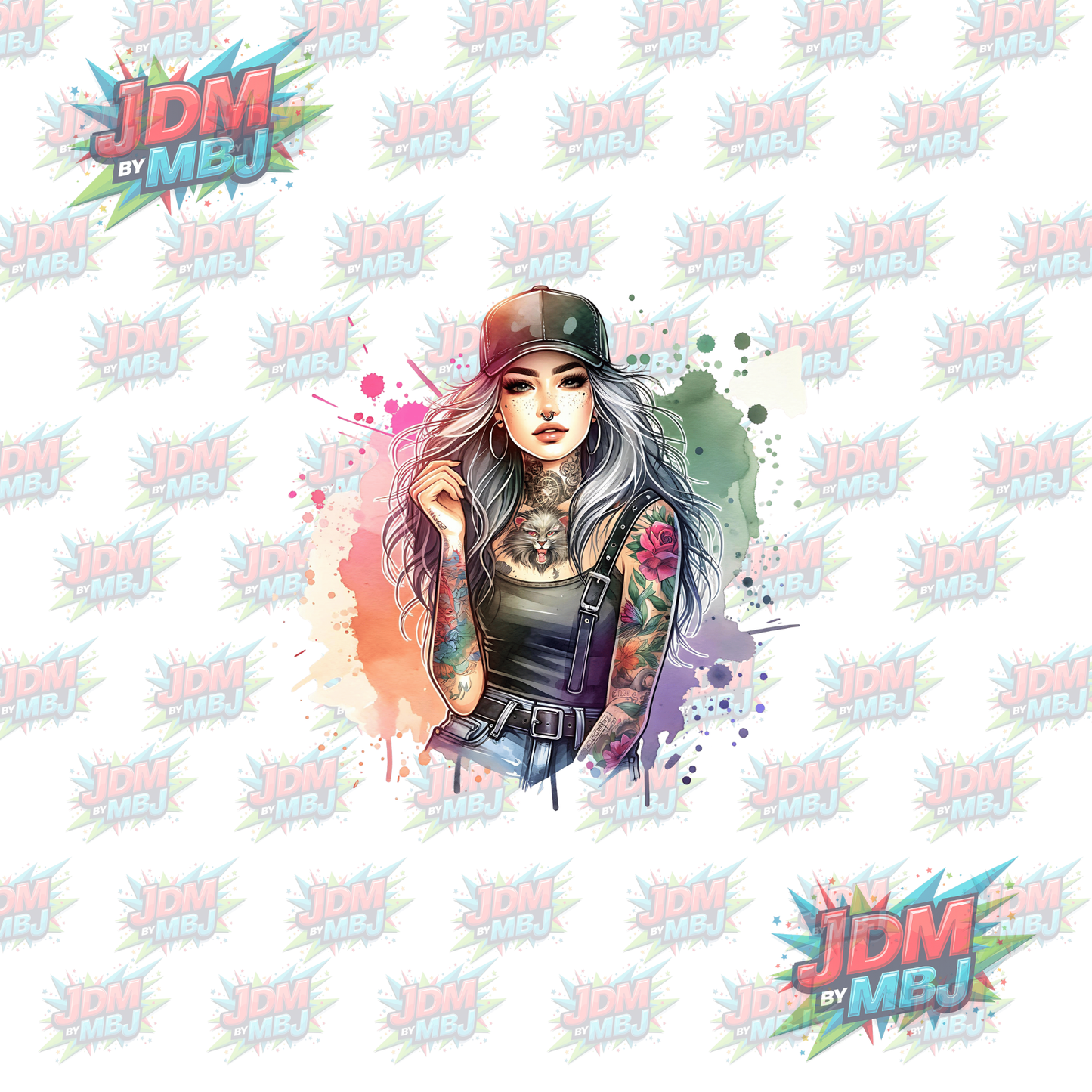 Iron On - Tattoo Girl DTF