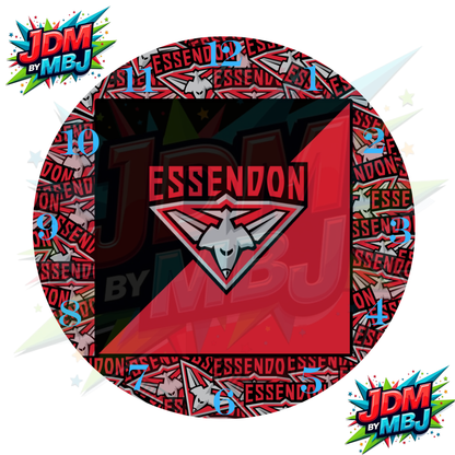 Impresiones de sublimación de relojes de 20 cm x 20 cm, inspirados en los equipos de la AFL