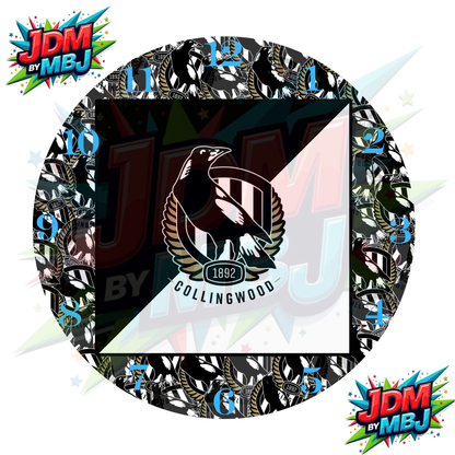 Impresiones de sublimación de relojes de 20 cm x 20 cm, inspirados en los equipos de la AFL