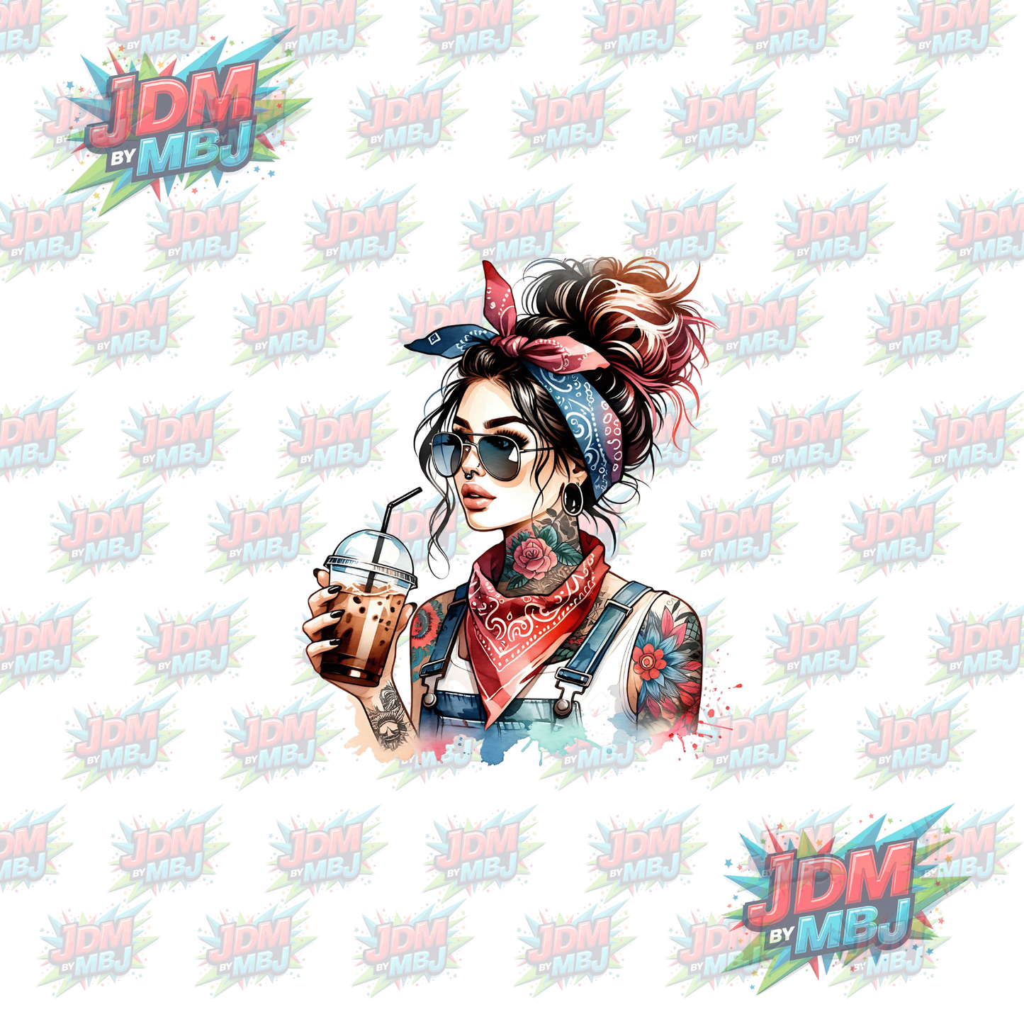 Iron On - Tattoo Girl DTF