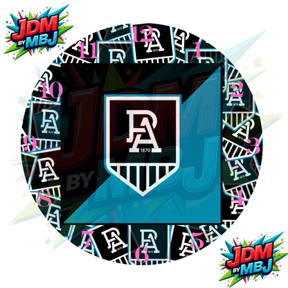 Impresiones de sublimación de relojes de 20 cm x 20 cm, inspirados en los equipos de la AFL