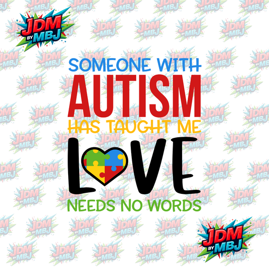 Iron On - Autism Awareness DTF 20cm