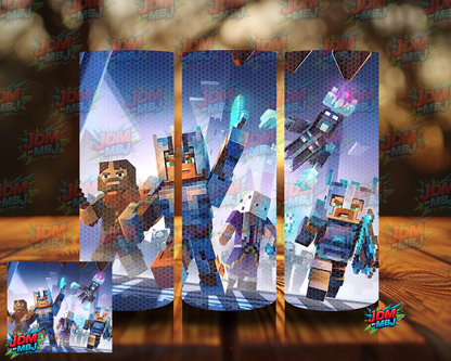 Rhinestone Minecraft 20oz Sublimation Prints