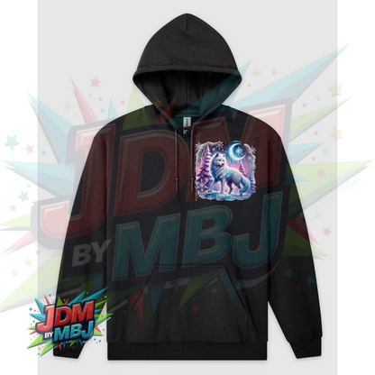 Lobos Místicos DTF Impreso en Sudaderas Gildan