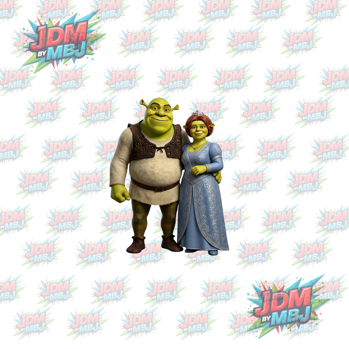 Vinilo termoadhesivo Shrek DTF de 25 cm