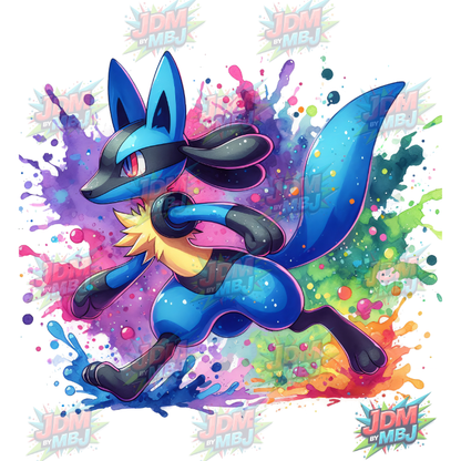 Pegatina termoadhesiva de Pokémon (2) DTF de 25 cm