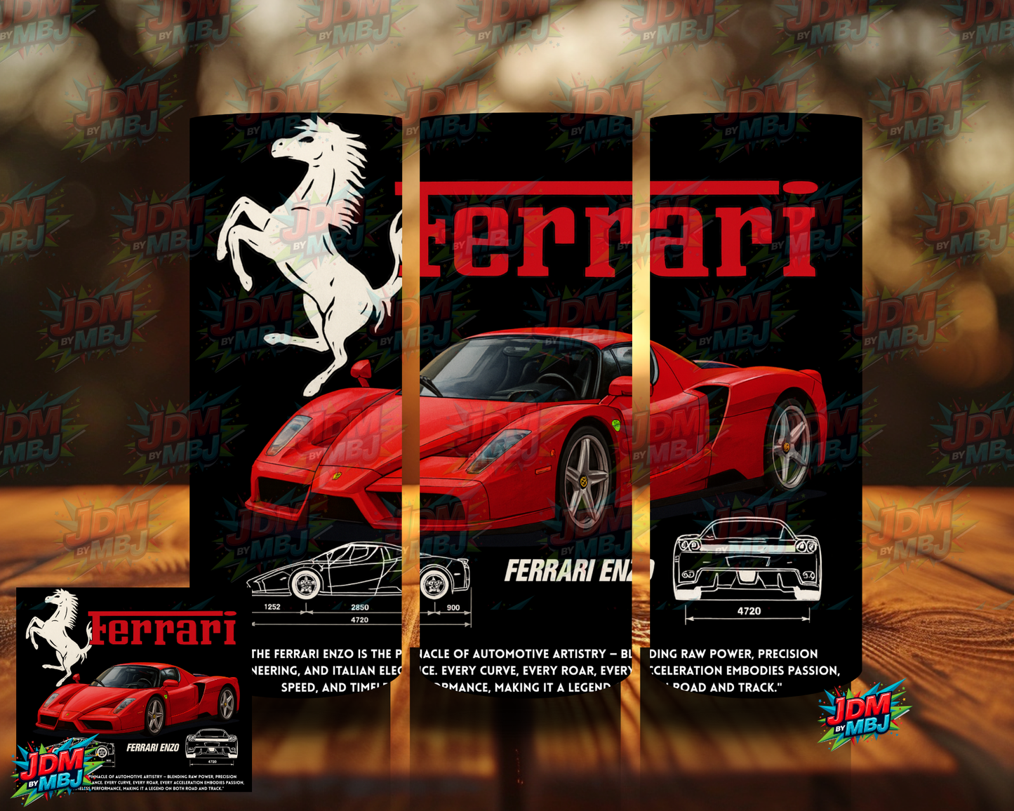 Inspired by Car Brands Sublimation Prints